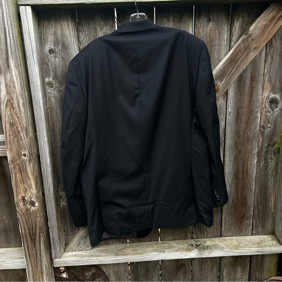 Lauren Ralph Lauren Men's 100% Wool Black Tuxedo Jacket with Satin Lapel 46 L - Picture 4 of 11